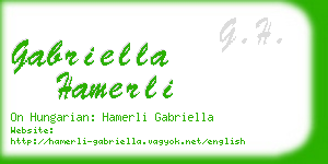 gabriella hamerli business card